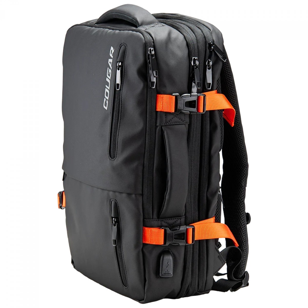 Mochila Cougar Vanguard, Resistente à água, Preta, 3MVANNXB.0001