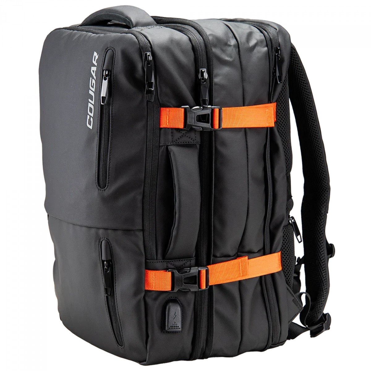 Mochila Cougar Vanguard, Resistente à água, Preta, 3MVANNXB.0001