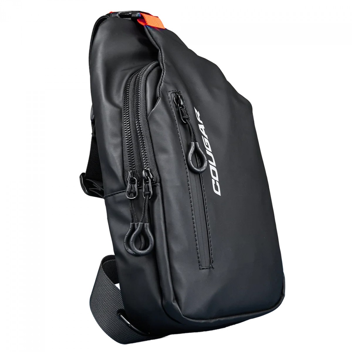 Mochila Slim Bag Cougar Uniride, Resistente à água, Preta, 3MUNINXB.0001
