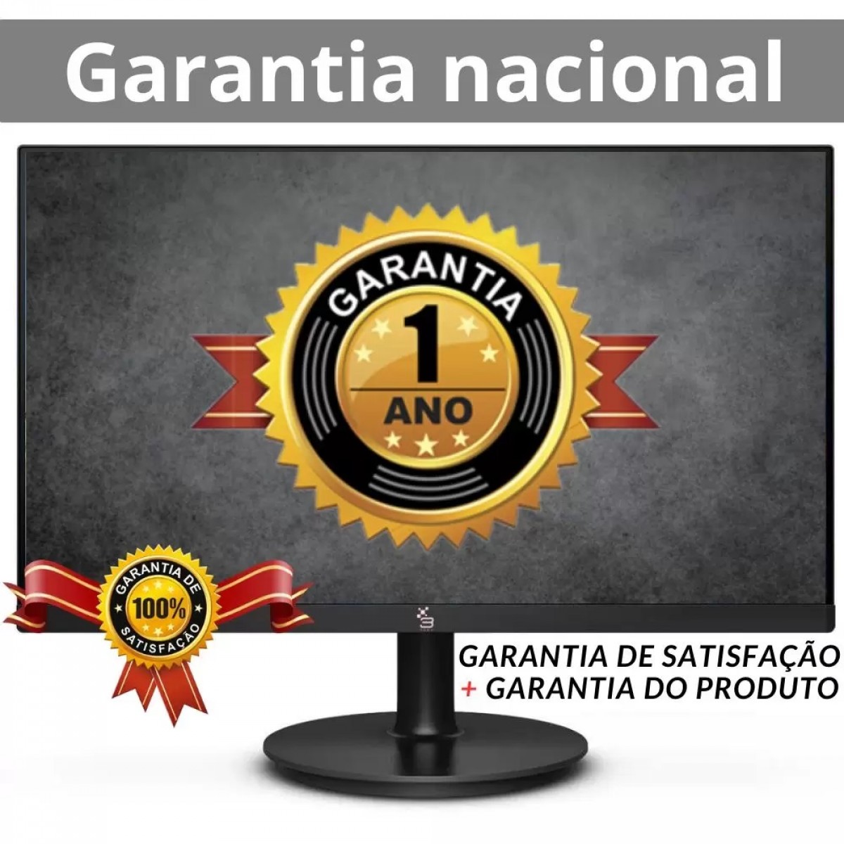 Monitor Gamer 3Green, 19,5 Pol, LED, 75Hz, 2ms, HDMI/VGA, M195WHD