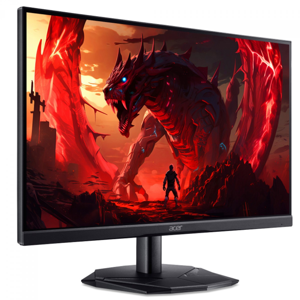 Monitor Gamer Acer Nitro KG241Y P3bip, 23.8 Pol, Full HD, VA, 180Hz, 0.5ms, HDMI/DP, FreeSync, Preto, UM.QX1AA.306
