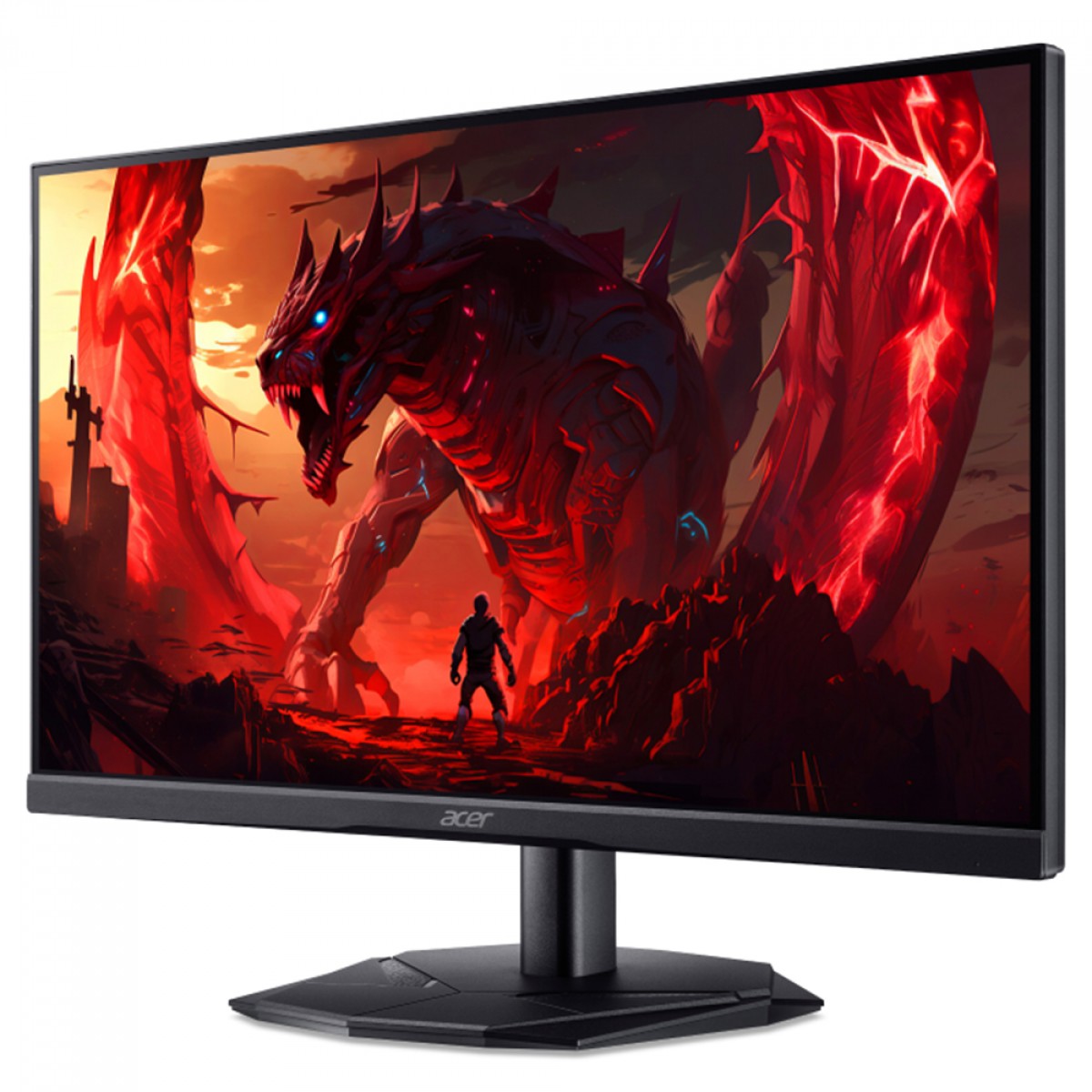 Monitor Gamer Acer Nitro KG241Y P3bip, 23.8 Pol, Full HD, VA, 180Hz, 0.5ms, HDMI/DP, FreeSync, Preto, UM.QX1AA.306