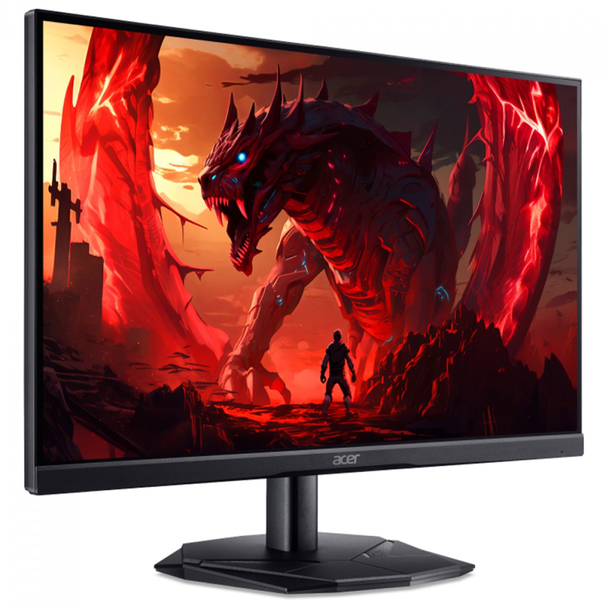 Monitor Gamer Acer Nitro KG251Q P3biip, 24.5 Pol, Full HD, VA, 180Hz, 1ms, HDMI/DP, FreeSync, Preto, UM.KX1AA.303