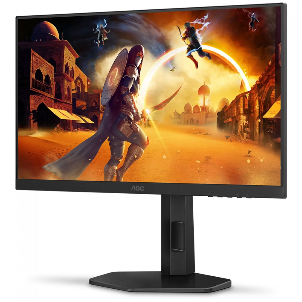 Monitor Gamer AOC 23.8 Pol, Full HD, 180Hz, 0.5ms, IPS, HDMI/DP, G-Sync, Preto, 24G4/P/57