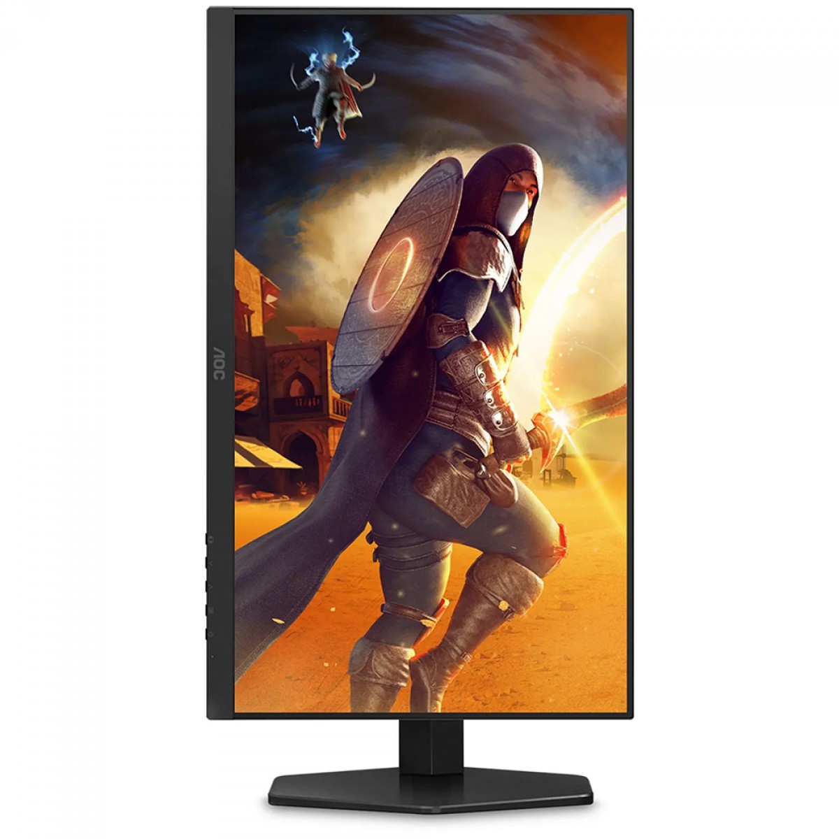 Monitor Gamer AOC 23.8 Pol, Full HD, 180Hz, 0.5ms, IPS, HDMI/DP, G-Sync, Preto, 24G4/P/57