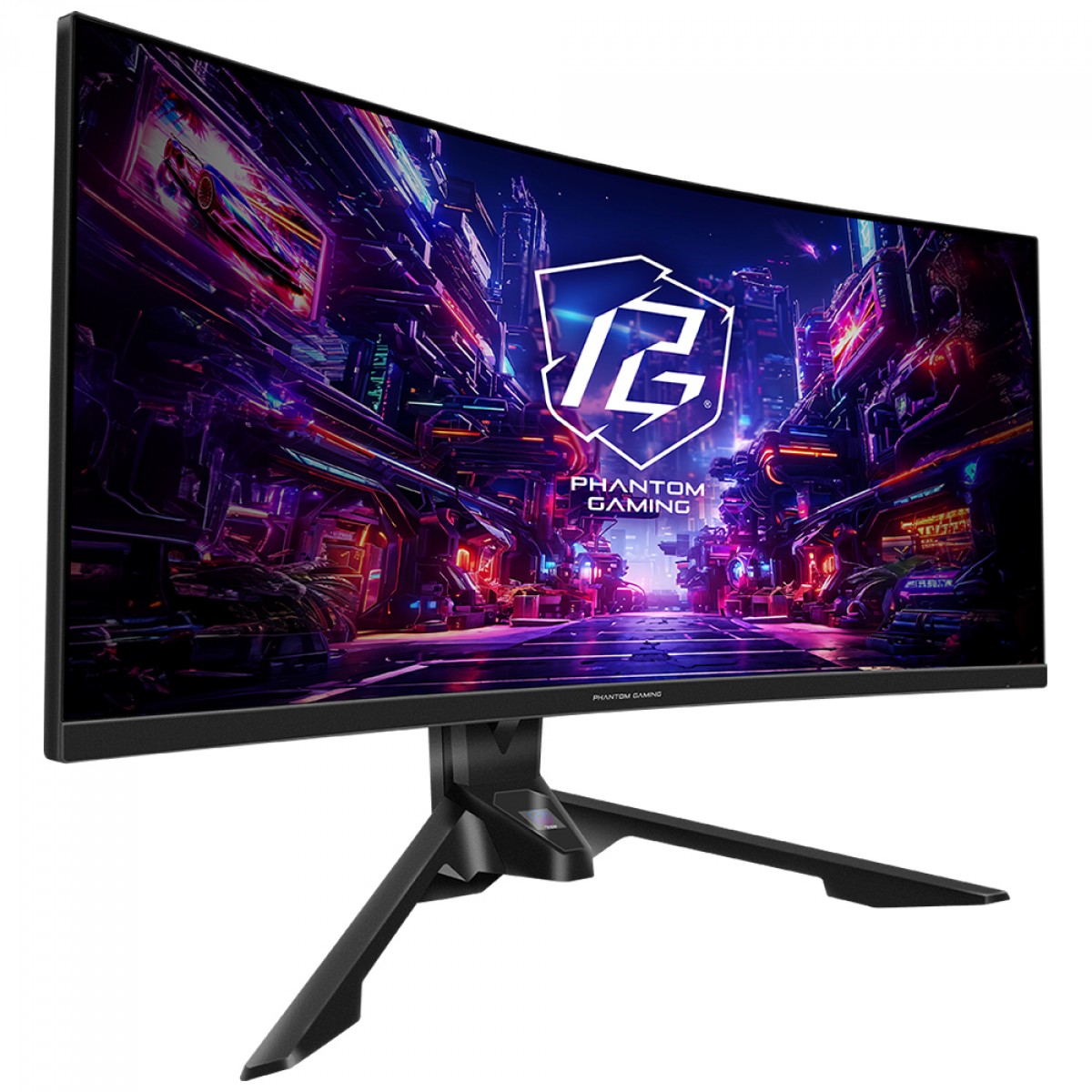 Monitor Gamer ASRock Phantom Gaming PG34QRT2B, 34 Pol, Curvo, WQuadHD, 1ms, 180hz, 123% sRGB, VA, FreeSync, HDMI/DP