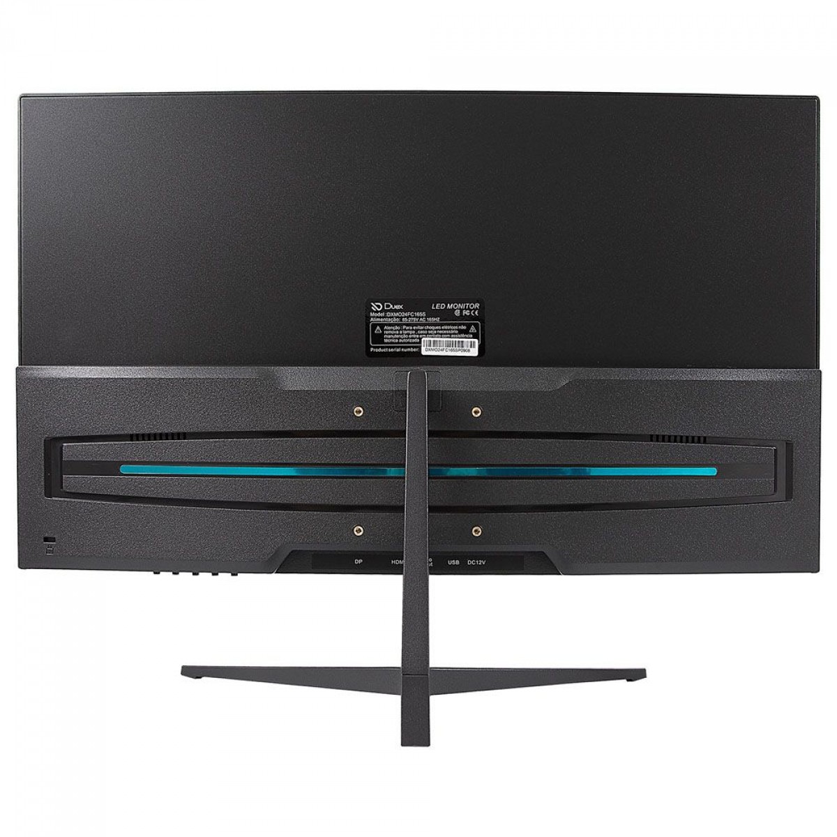 Monitor Gamer 27 Pol, Curvo, Full HD, VA, 165Hz, 1ms, HDR, 99% sRGB, FreeSync/G-Sync, HDMI/DP, Preto, DXMO27CF165S