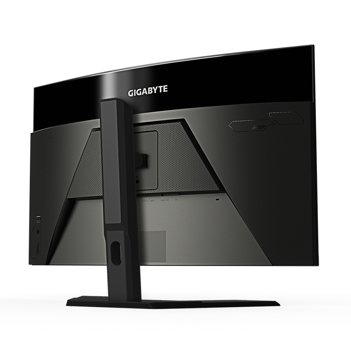 Monitor Gamer Gigabyte, 32 Pol, Curvo, QHD, 1ms, 165Hz, VA, 123% sRGB, HDR400, FreeSync Premium, Altura ajustável, M32QC