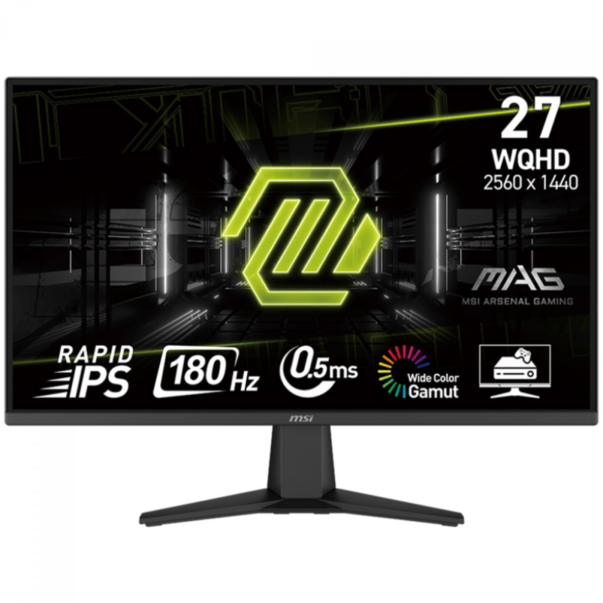 Monitor Gamer MSI MAG 275QF, 27 Pol, WQHD, Rapid IPS, 0.5ms, 180Hz, 101% sRGB, HDMI/DP - Open Box