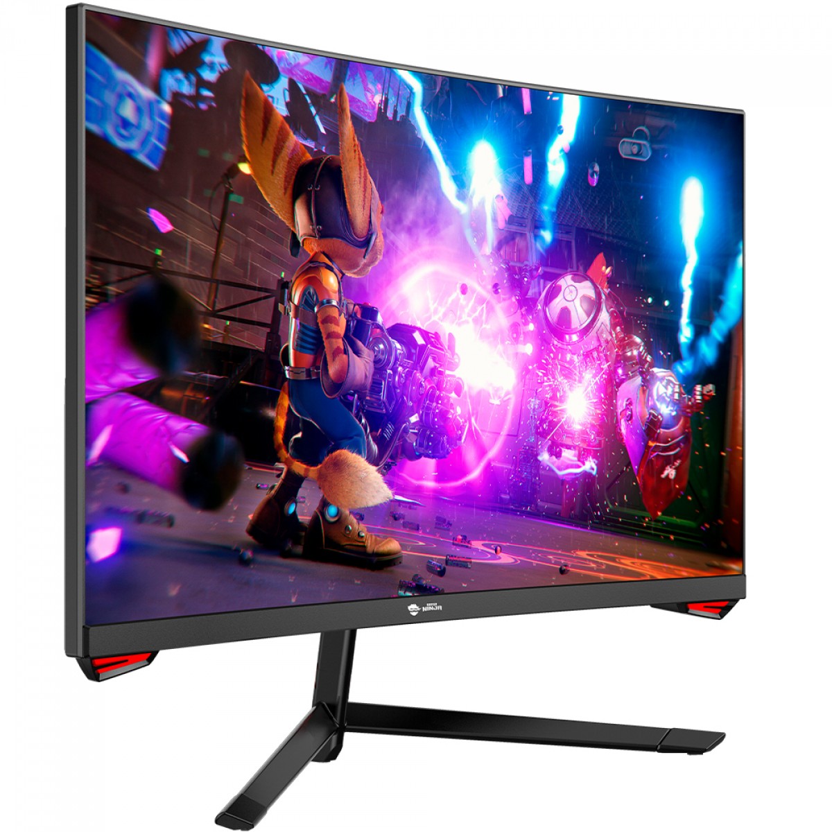 Monitor Gamer Ninja Sharingan, 23.6 Pol, Curvo, Full HD, 1ms, 180Hz, FreeSync, HDMI/DP, GNSCB-24180-FHD