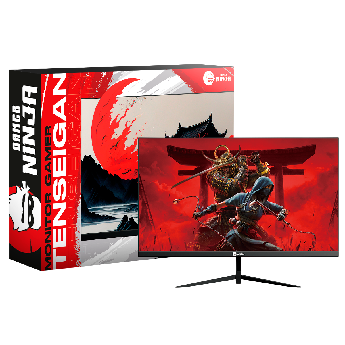 Monitor Gamer Ninja Tenseigan, 24 Pol, Full HD, IPS, 1ms, 165Hz, FreeSync, HDR, HDMI/DP, Black, MGN-006-24B