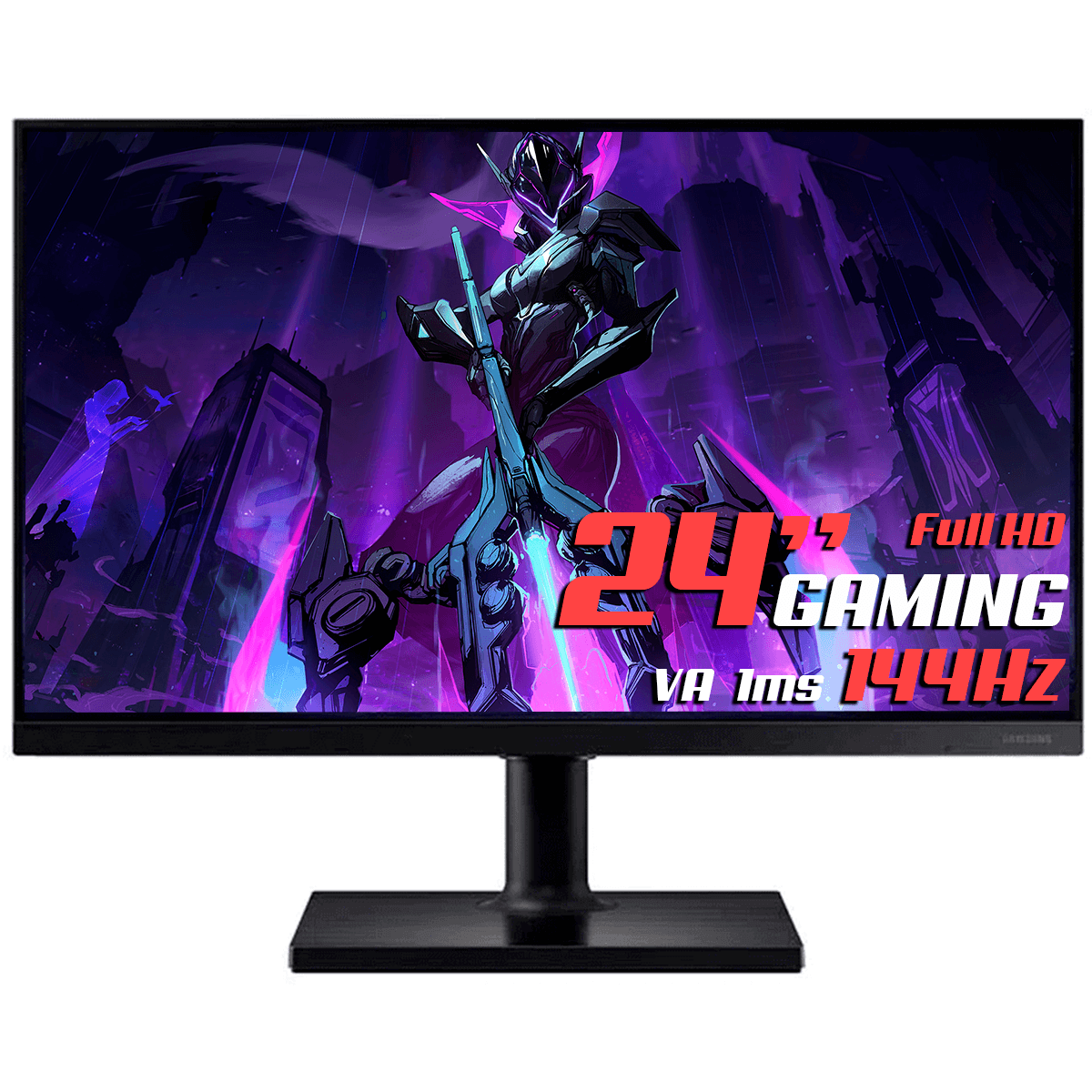 Monitor Gamer Samsung Odyssey G30, 24", Full HD, 144Hz, VA, 1ms, FreeSync Premium, HDMI/DP, LS24BG300ELMZD