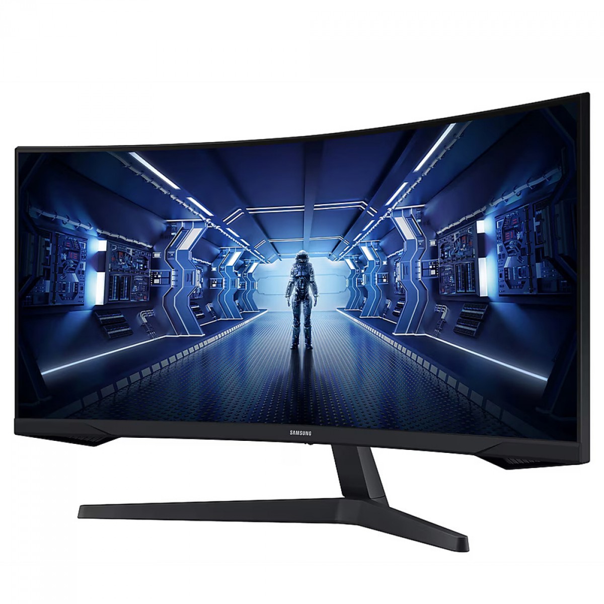 Monitor Gamer Samsung Odyssey G5, 34 Pol, VA, Curvo, UltraWide, WQHD, 1ms, 165Hz, HDR10, FreeSync Premium, HDMI/DP, LC34G55TWWLMZD