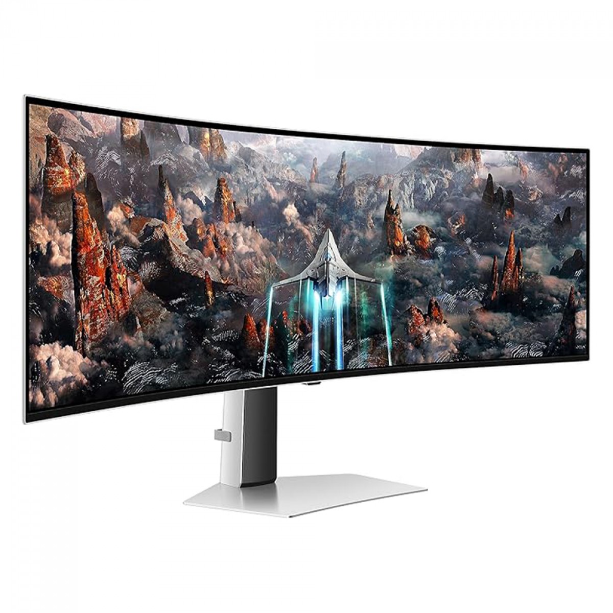 Monitor Gamer Samsung Odyssey G9, 49 Pol, Curvo, OLED, Dual QHD, 240Hz, 0.03ms, HDR, FreeSync Premium Pro, HDMI/DP, LS49CG930