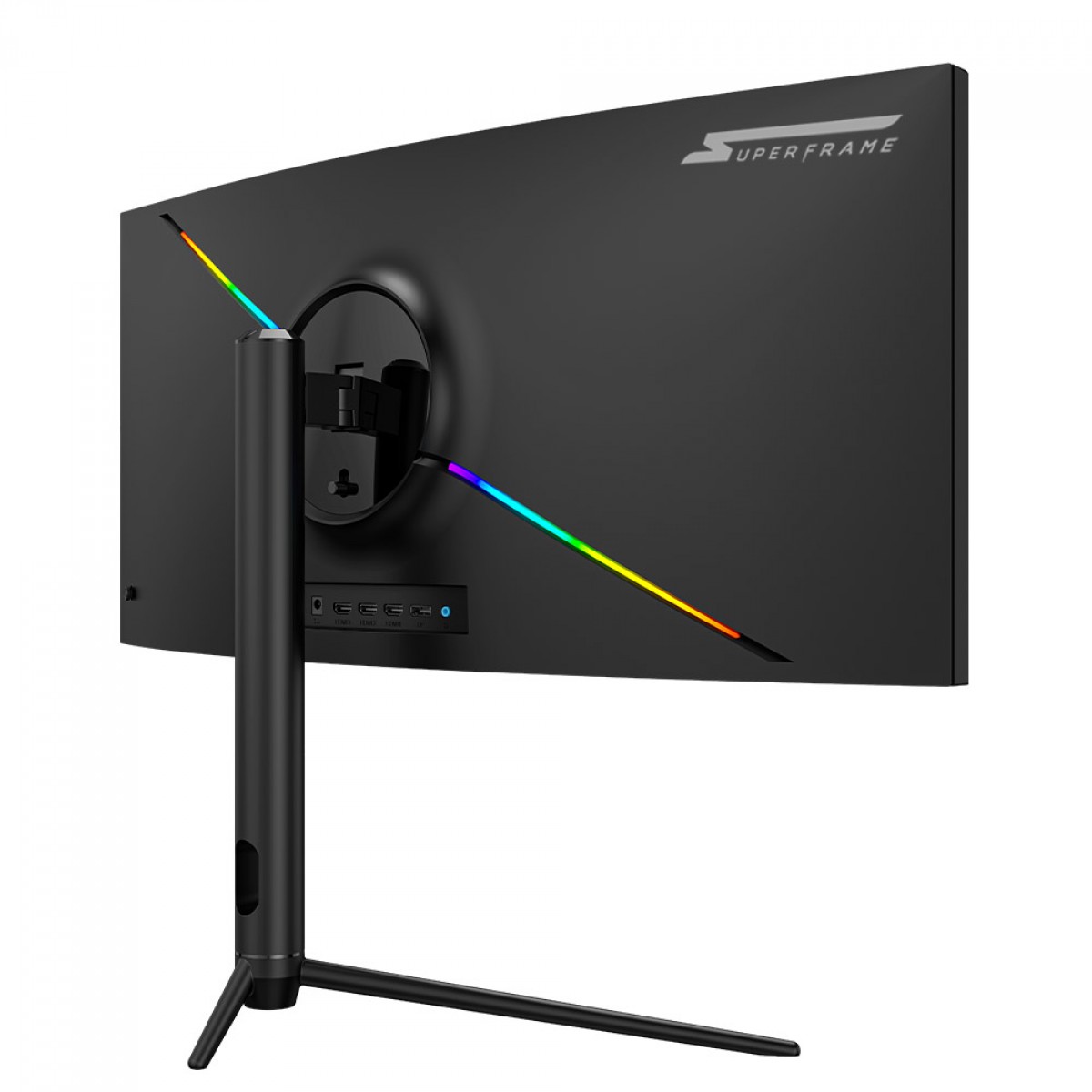 Monitor Gamer SuperFrame Elegance Series, Black, 30 pol, Curvo, UltraWide, Full HD, VA, 1ms, 200Hz, FreeSync, HDMI/DP, SFEF-3015-B