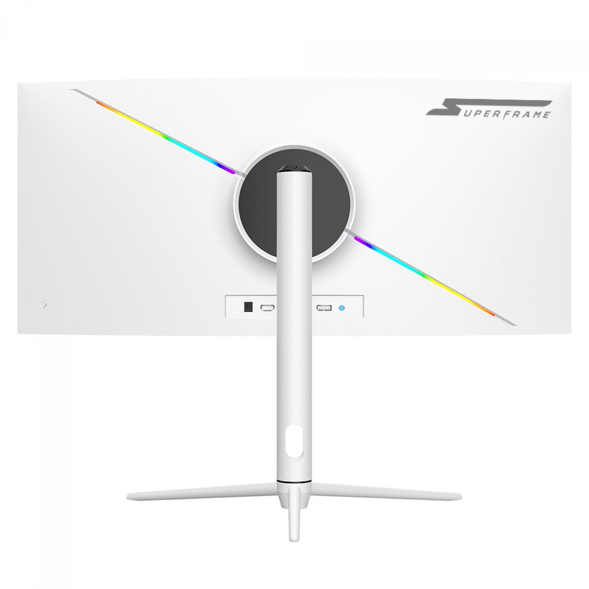 Monitor Gamer SuperFrame Elegance Series, White, 30 pol, Curvo, UltraWide, Full HD, VA, 1ms, 200Hz, FreeSync, HDMI/DP, SFEF-3015