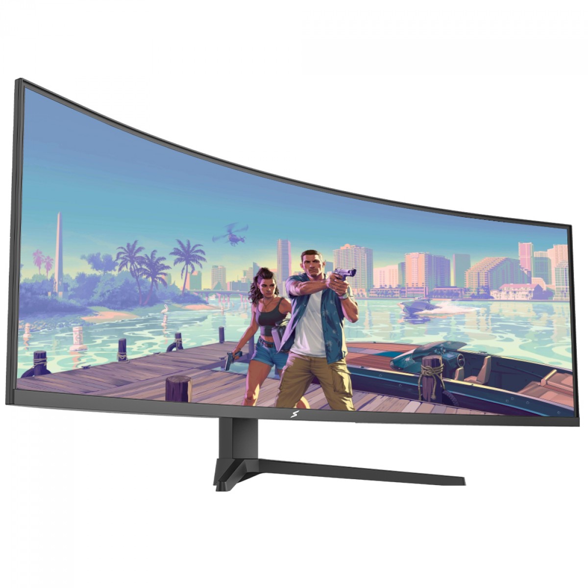 Monitor Gamer SuperFrame Enterprise Pro, 49 Pol, Curvo, UltraWide, Double Quad HD, VA, 1ms, 120Hz, FreeSync, SFECB-49120-QHD