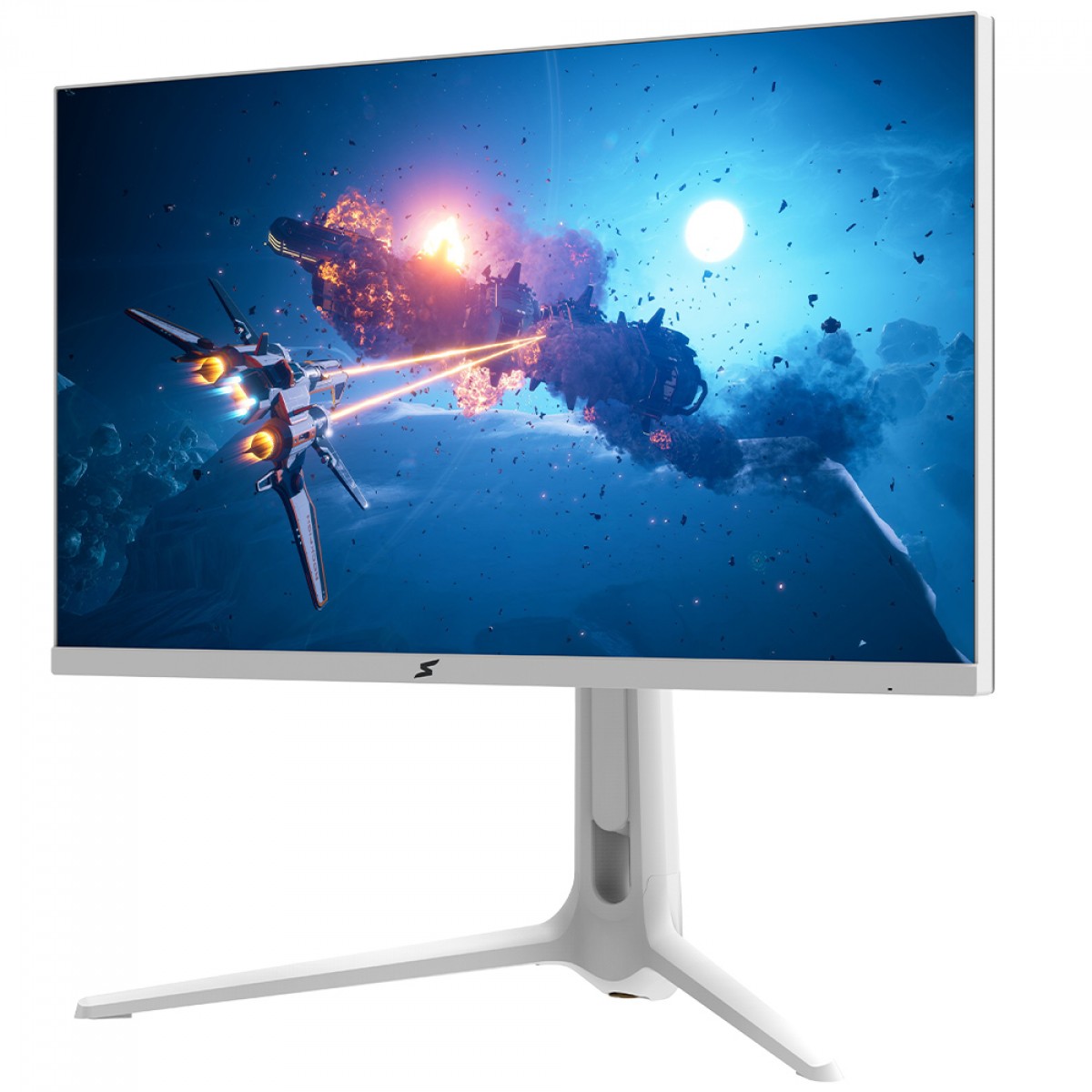 Monitor Gamer SuperFrame Orbit, 27 Pol, Quad HD, 180Hz, Fast IPS, 1ms, 130% sRGB, FreeSync, HDR, HDMI/DP, Branco, SFOFW-27180-QHD-PRO