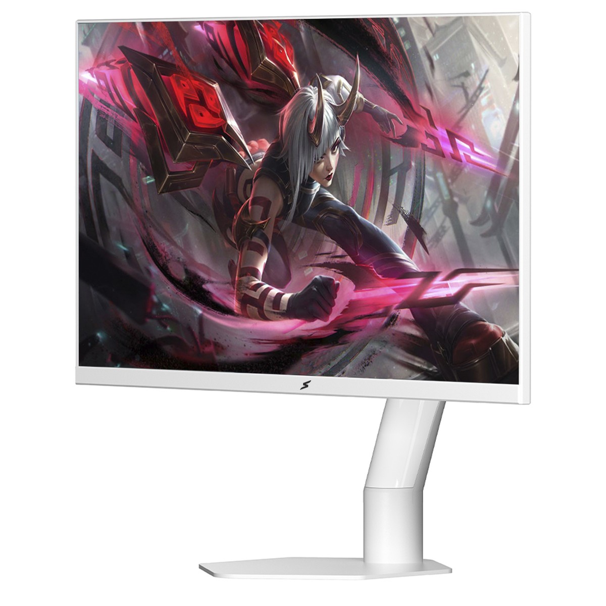 Monitor Gamer SuperFrame Orbit Plus, 27 Pol, Quad HD, 240Hz, IPS, 1ms, 115% sRGB, FreeSync/G-Sync, Suporte Articulado, HDMI/DP, Branco, SFOFW-27240-QHD-PRO