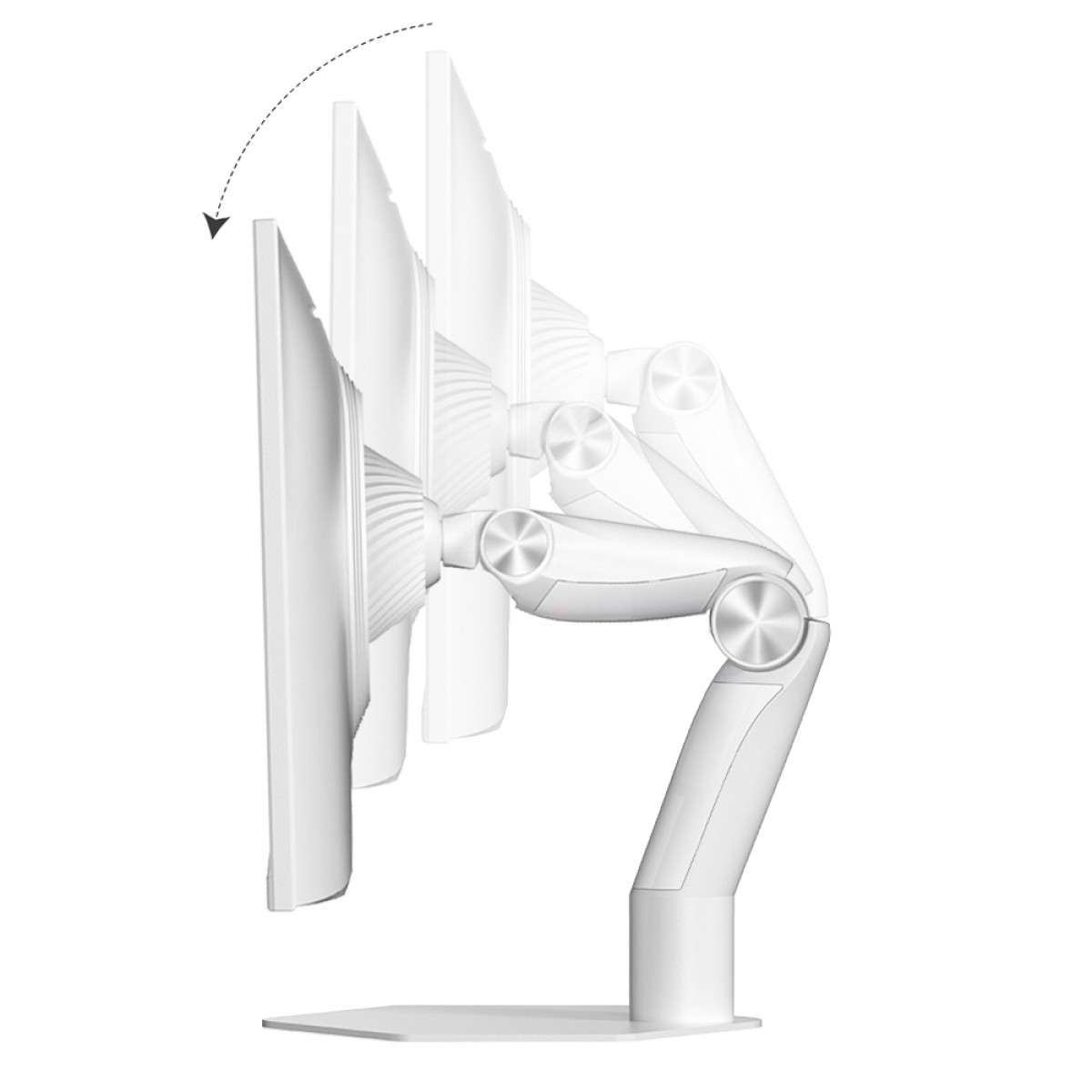 Monitor Gamer SuperFrame Orbit Plus, 27 Pol, Quad HD, 240Hz, IPS, 1ms, 115% sRGB, FreeSync/G-Sync, Suporte Articulado, HDMI/DP, Branco, SFOFW-27240-QHD-PRO