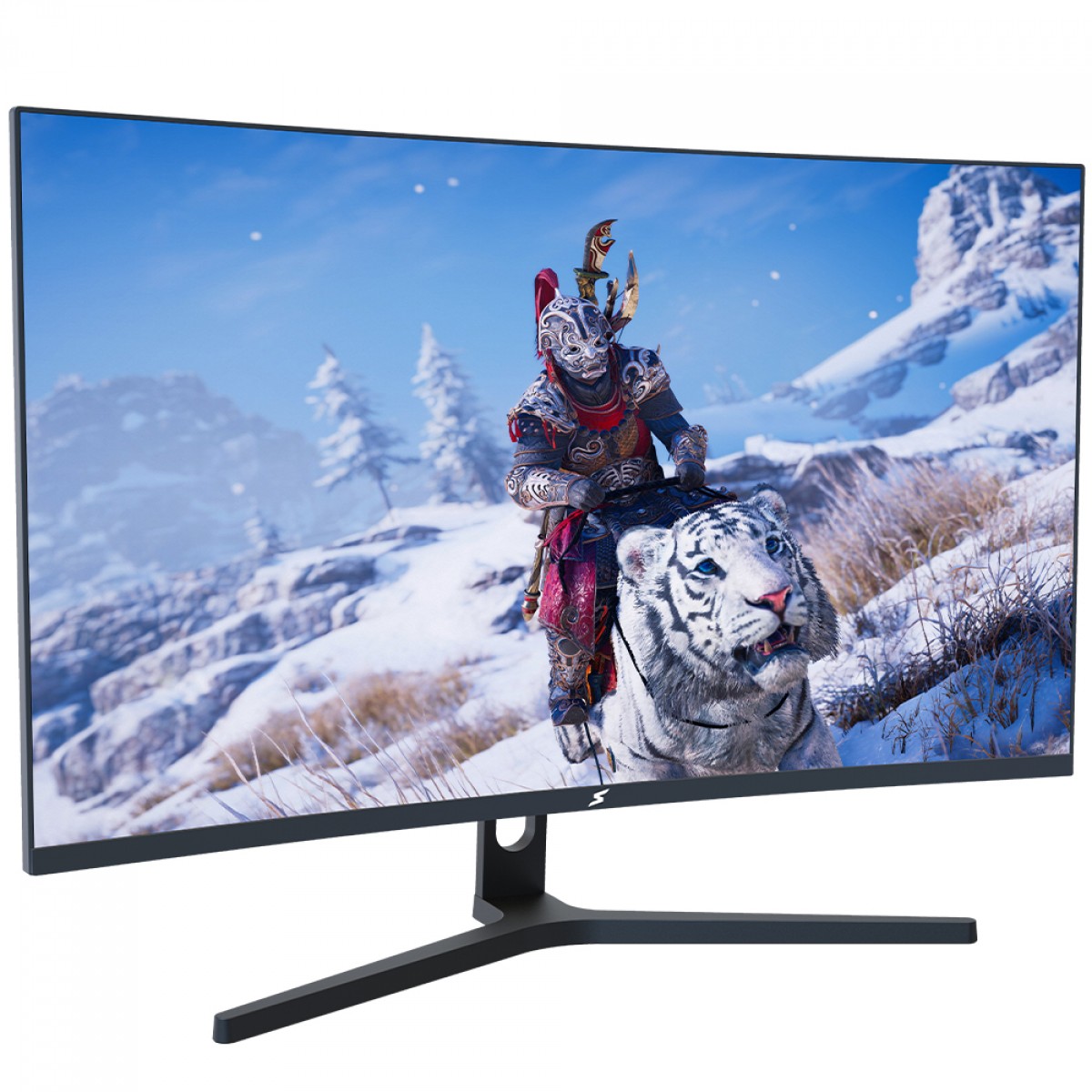 Monitor Gamer SuperFrame Precision, 27 Pol, Curvo, Full HD, 1ms, 180Hz, FreeSync, HDMI/DP, Preto, SFPCB-27180-FHD