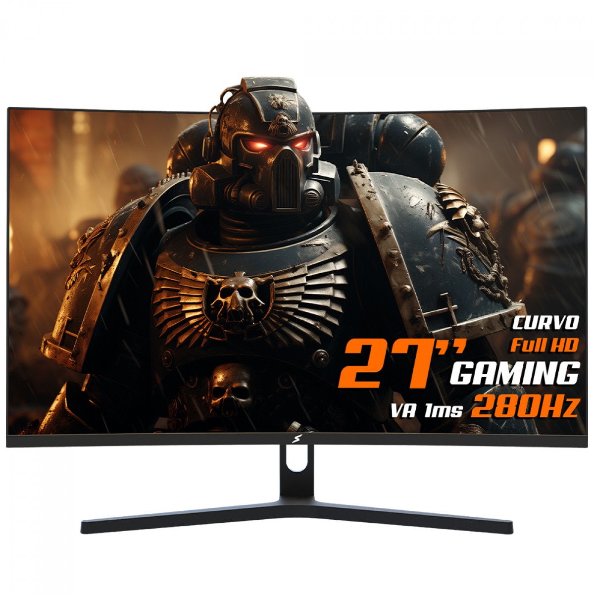 Monitor Gamer SuperFrame Precision, 27 Pol, Curvo, Full HD, 1ms, 280Hz, FreeSync, HDMI/DP, Preto, SFPCB-27280-FHD - Open Box