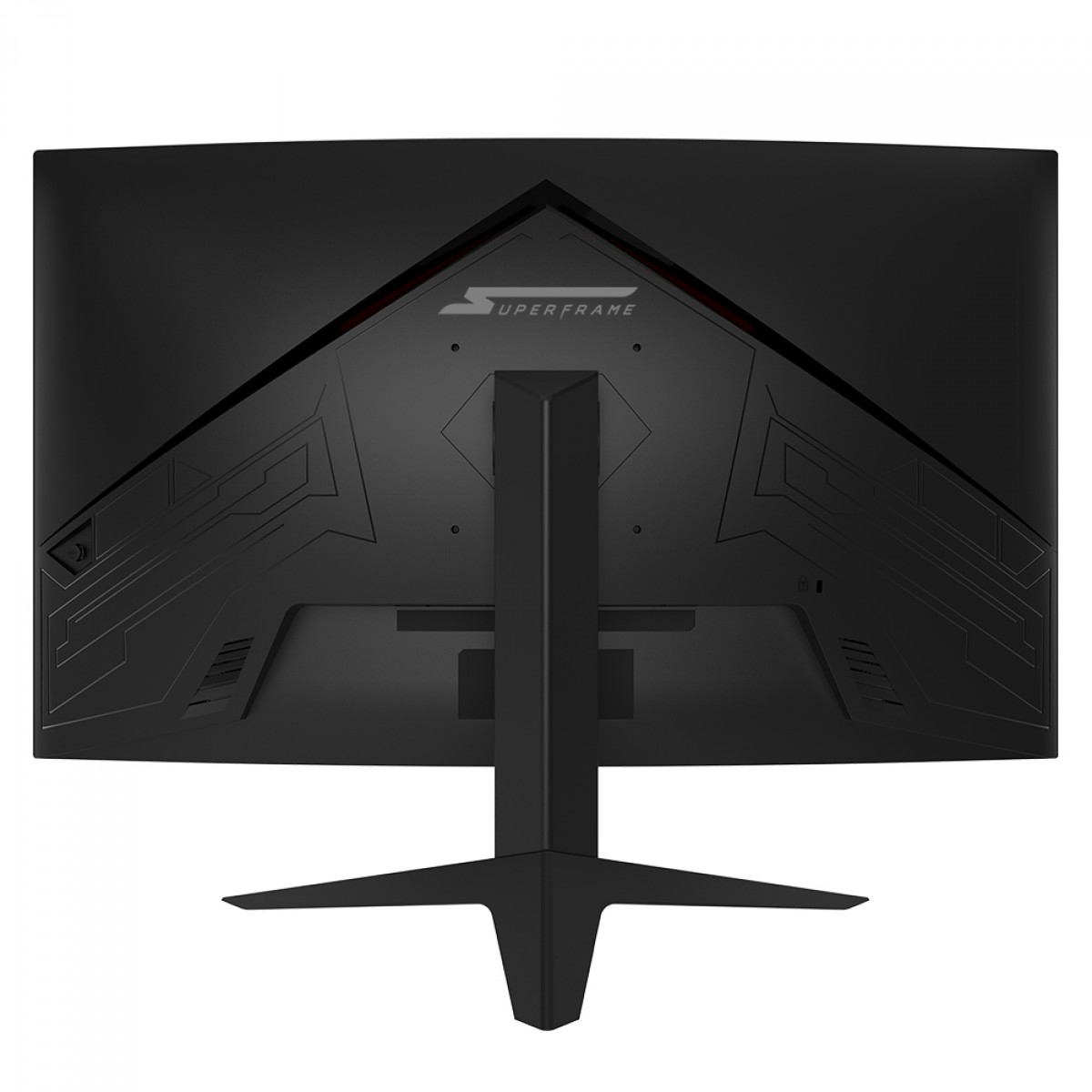 Monitor Gamer SuperFrame Precision, 27 Pol, Quad HD, Curvo, 180Hz, FreeSync/G-Sync, HDMI/DP, SFPCCB-27180-QHD