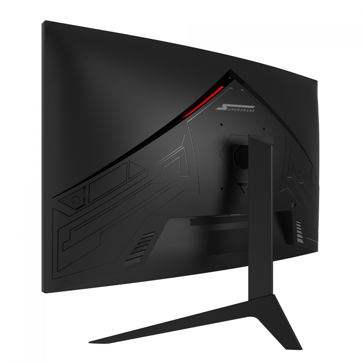Monitor Gamer SuperFrame Precision, 27 Pol, Quad HD, Curvo, 180Hz, FreeSync/G-Sync, HDMI/DP, SFPCCB-27180-QHD