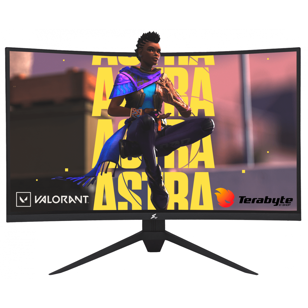 Monitor Gamer SuperFrame Precision, 27 Pol, Curvo, Quad HD, 124.4% sRGB, FreeSync/G-Sync, 1ms, 165Hz, HDMI/DP, SFV2701G