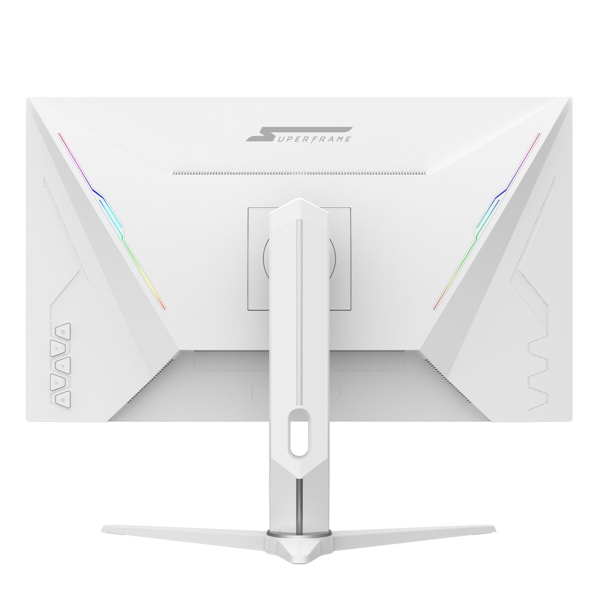 Monitor Gamer SuperFrame Prisma V2, 27 Pol, Flat, Fast IPS, Quad HD, 0.3ms, 185Hz, 110% sRGB, FreeSync, Branco, HDMI/DP, SFPFW-27185-QHD-PRO