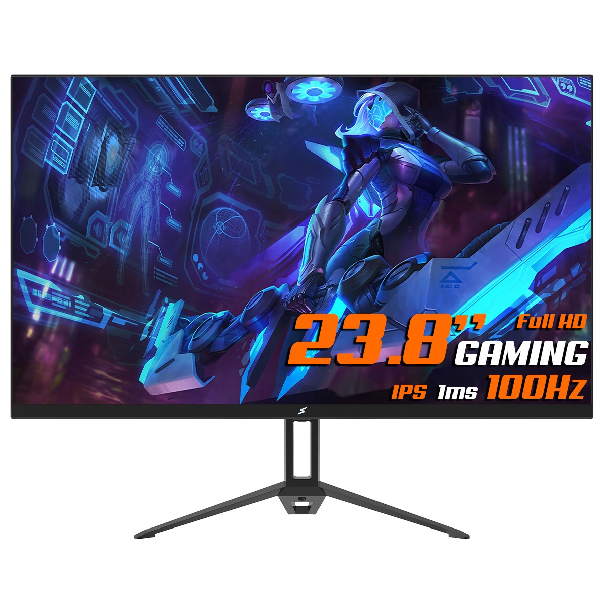 Monitor Gamer SuperFrame View, 23.8 Pol, Full HD, IPS, 1ms, 100Hz, 99% sRGB, FreeSync, HDMI/VGA, SFVFB-24100-FHD