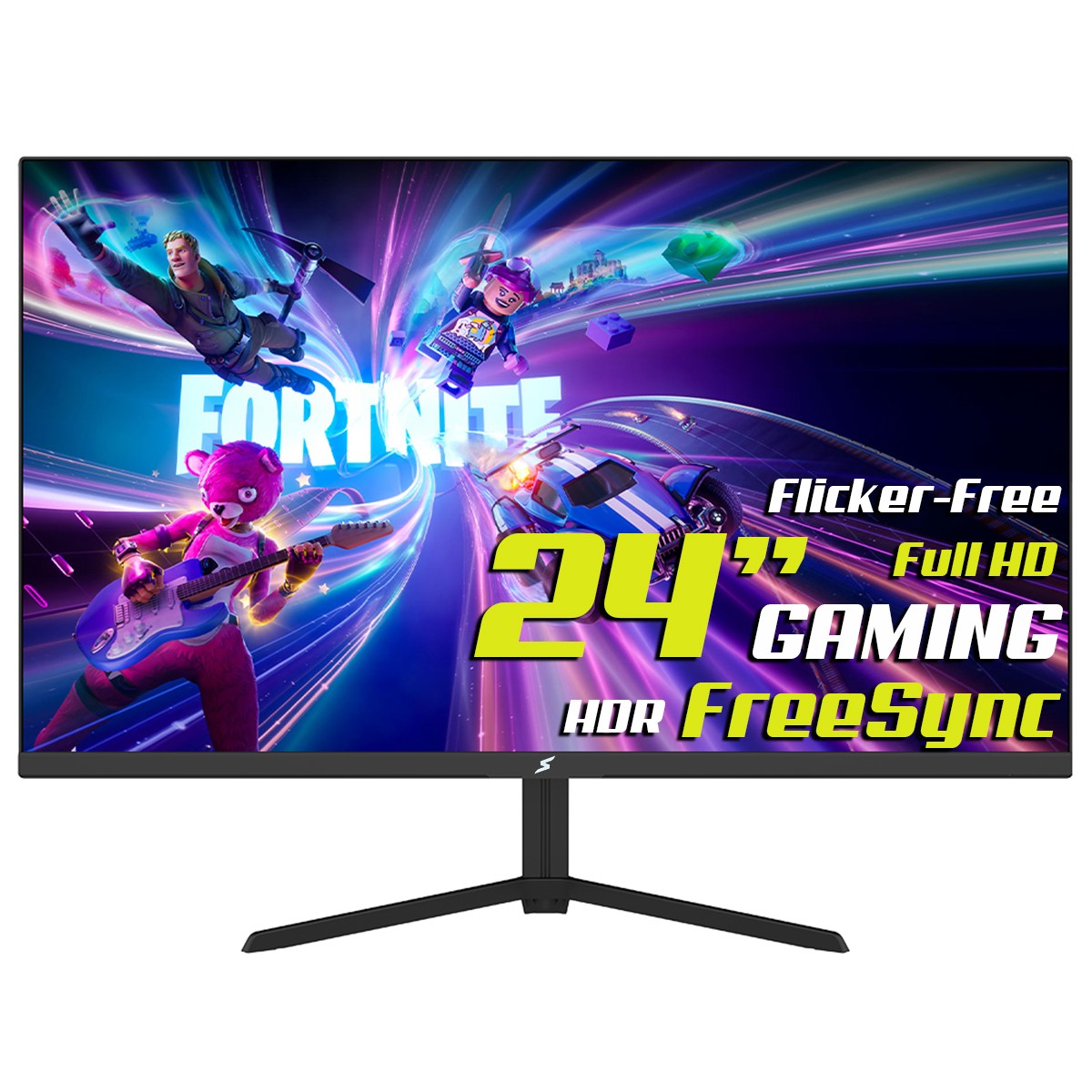 Monitor Gamer SuperFrame Vision, 24 Pol, Full HD, 100Hz, 102% sRGB, E-LED, HDR, FreeSync, HDMI/VGA, SFPFB-24100-FHD