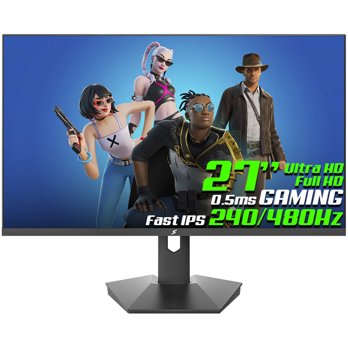 Monitor Gamer SuperFrame VisionX, 27 Pol, Dual Mode, 4K Ultra HD 240Hz / Full HD 480Hz, Fast IPS, 0.5ms, HDR, FreeSync/G-Sync, SFVXFB-27480-DM-PRO