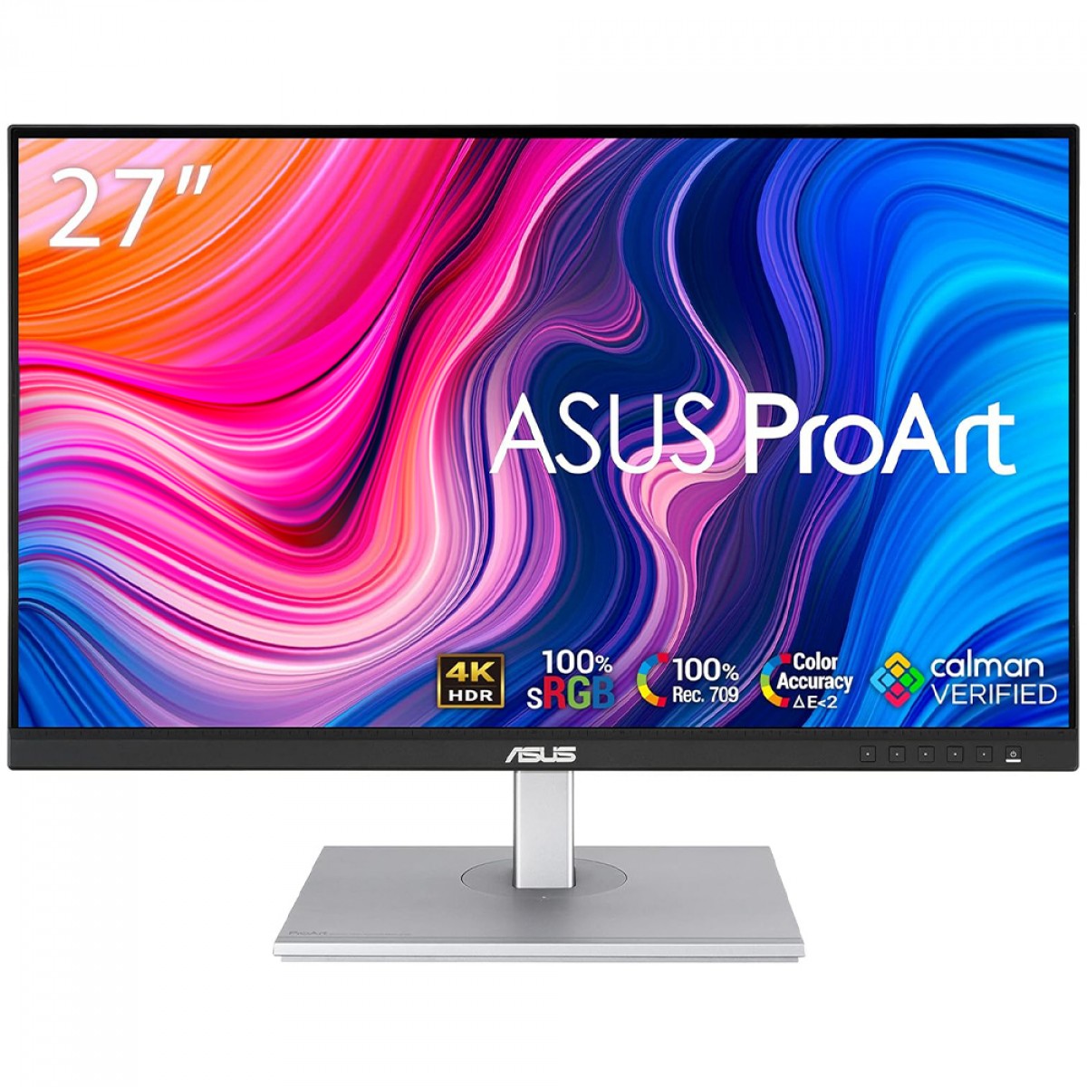 Monitor Profissional Asus ProArt Display PA279CV, 27 Pol, 4K UHD, IPS, 100% sRGB, HDR10, HDMI/DP/USB-C, 90LM06M1-B011X0