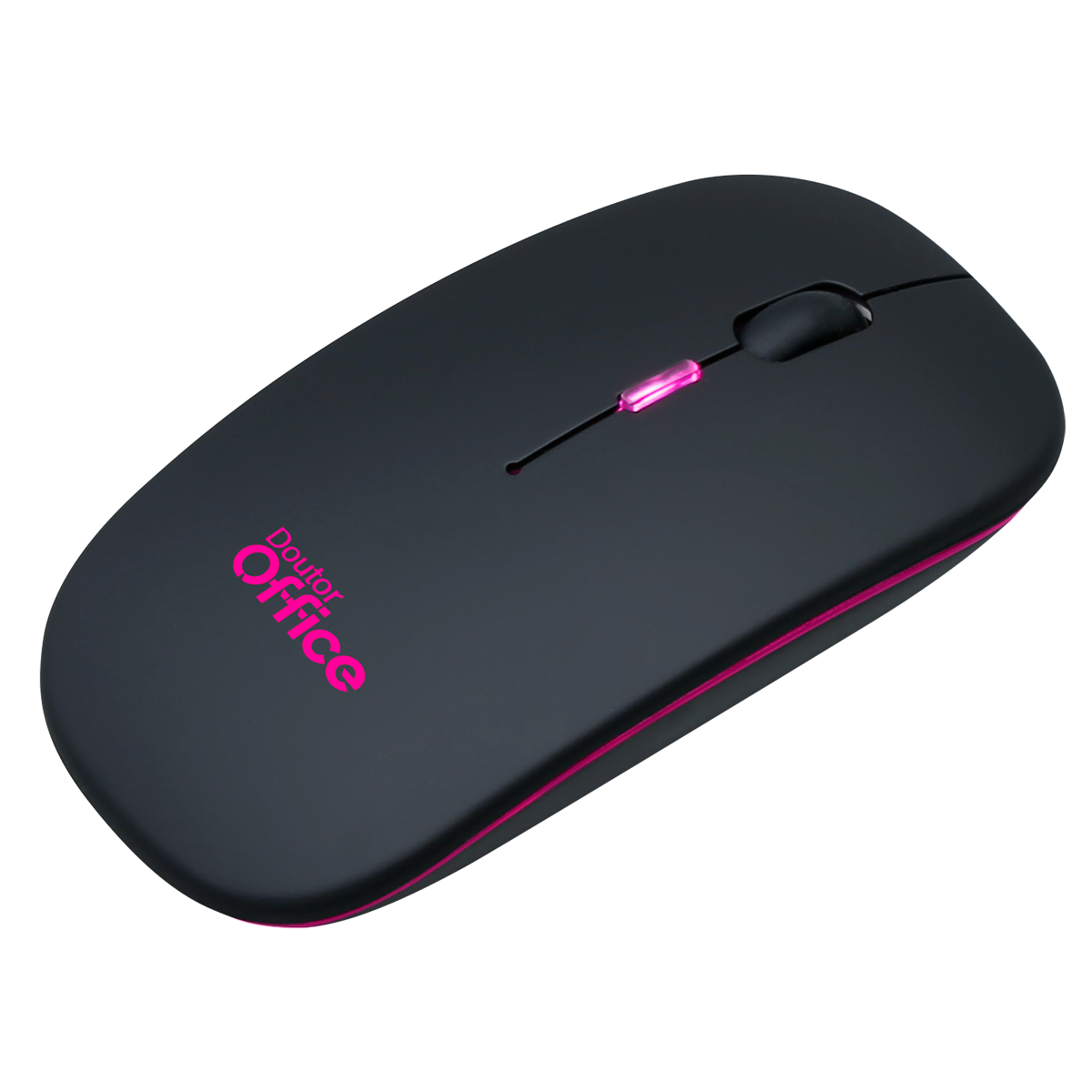 Mouse Dr. Office Sem Fio, Rainbow, 1600 DPI, 4 Botões, Black, MDR-0102-B