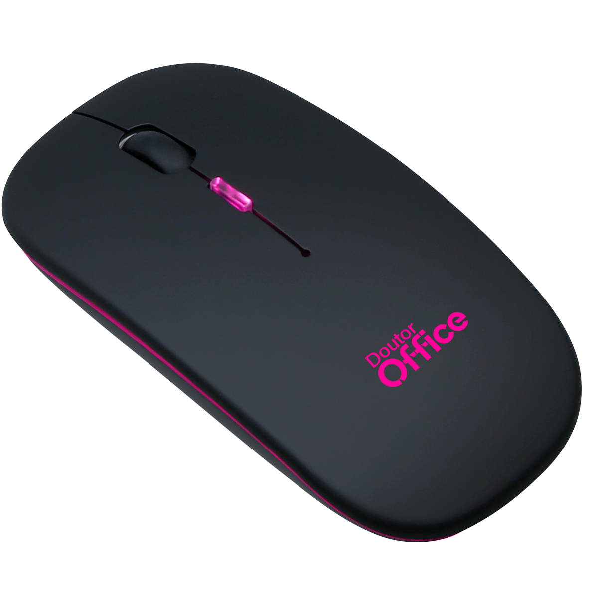 Mouse Dr. Office Sem Fio, Rainbow, 1600 DPI, 4 Botões, Black, MDR-0102-B