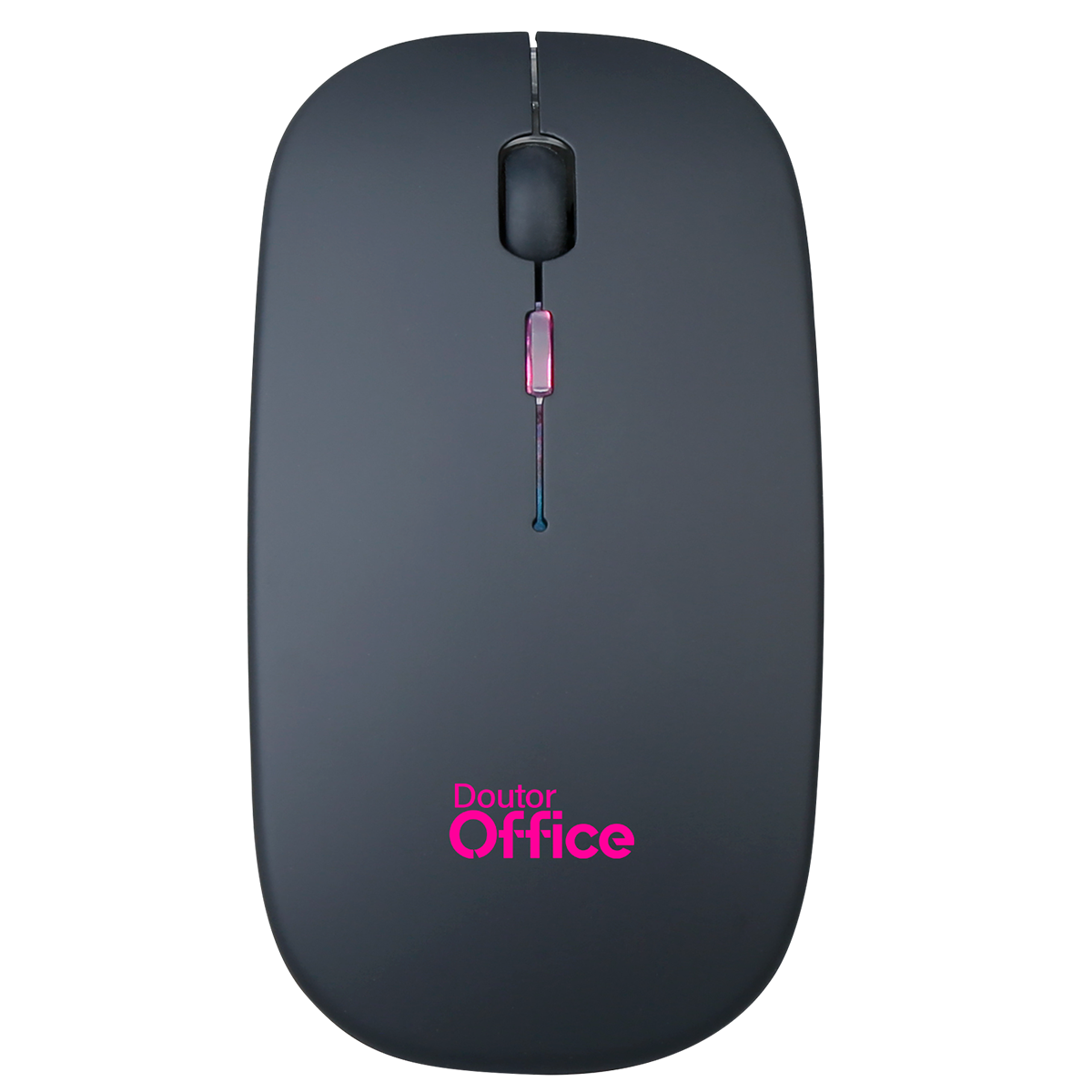 Mouse Dr. Office Sem Fio, Rainbow, 1600 DPI, 4 Botões, Black, MDR-0102-B