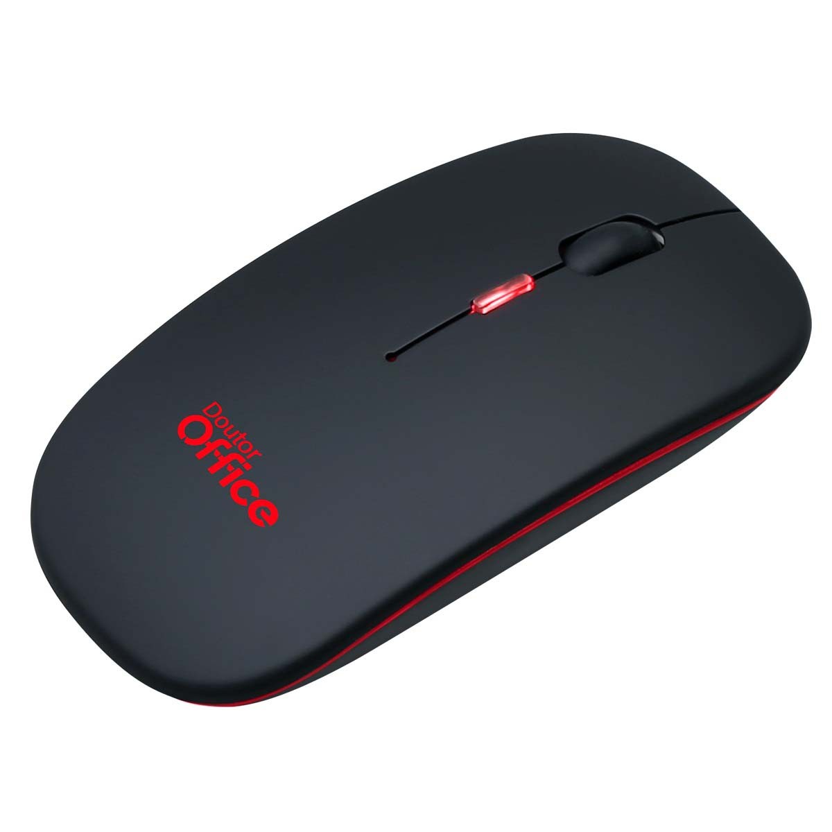Mouse Dr. Office Sem Fio, Rainbow, 1600 DPI, 4 Botões, Black, MDR-0102-B