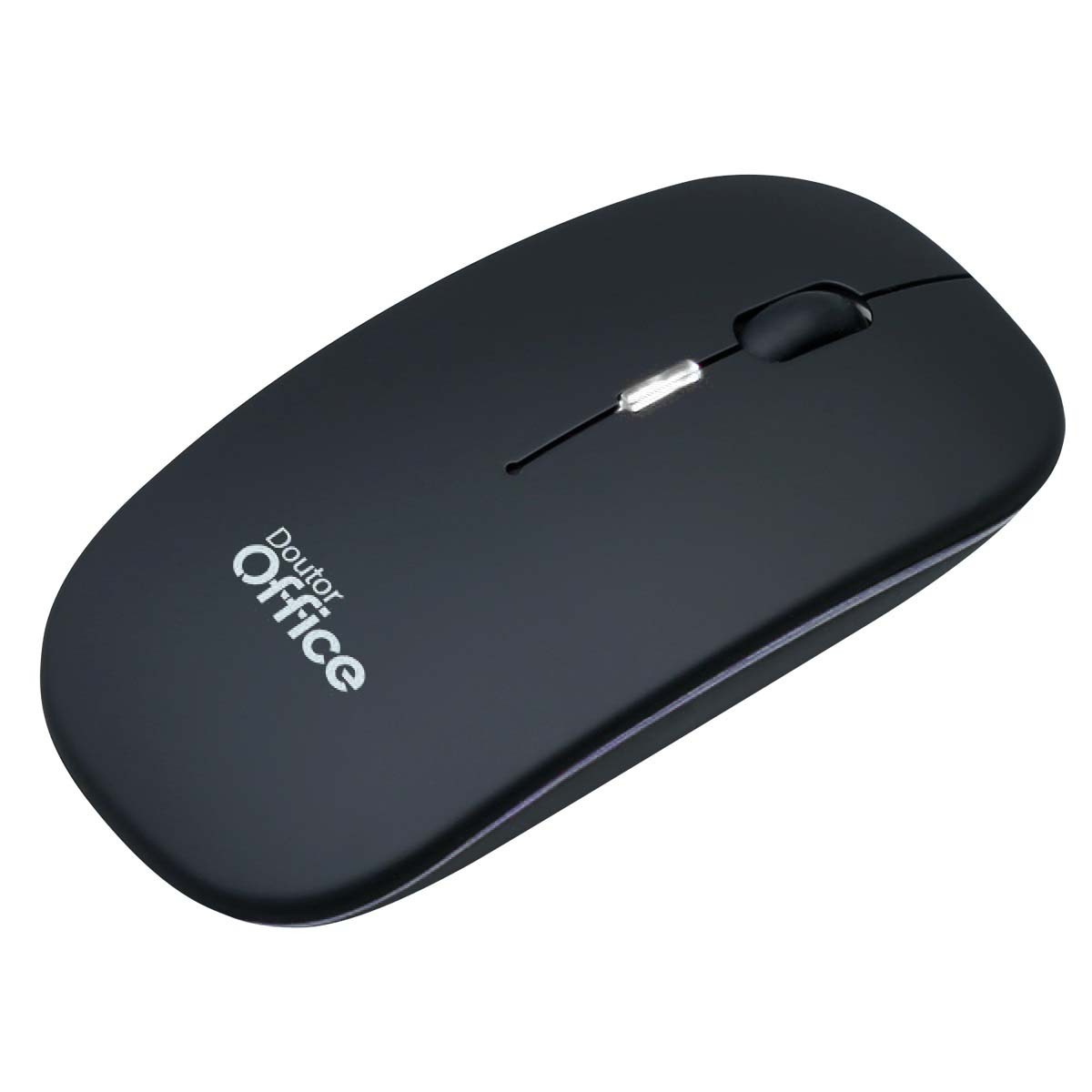 Mouse Dr. Office Sem Fio, Rainbow, 1600 DPI, 4 Botões, Black, MDR-0102-B