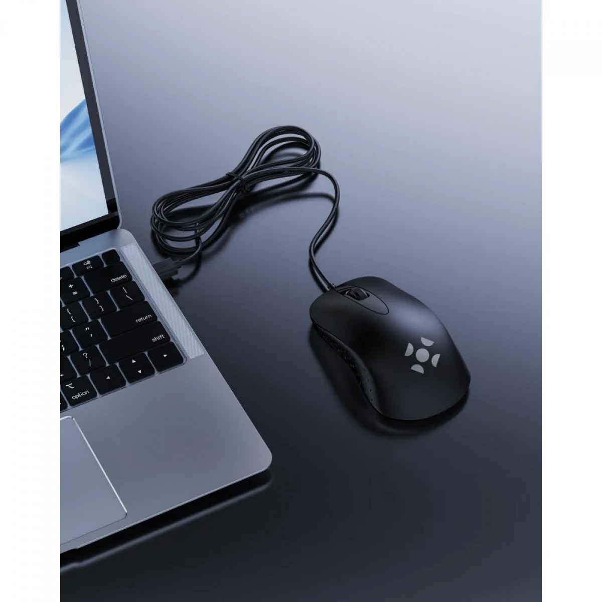 Mouse Fortrek M13, USB, 1200 DPI, 3 Botões, Preto