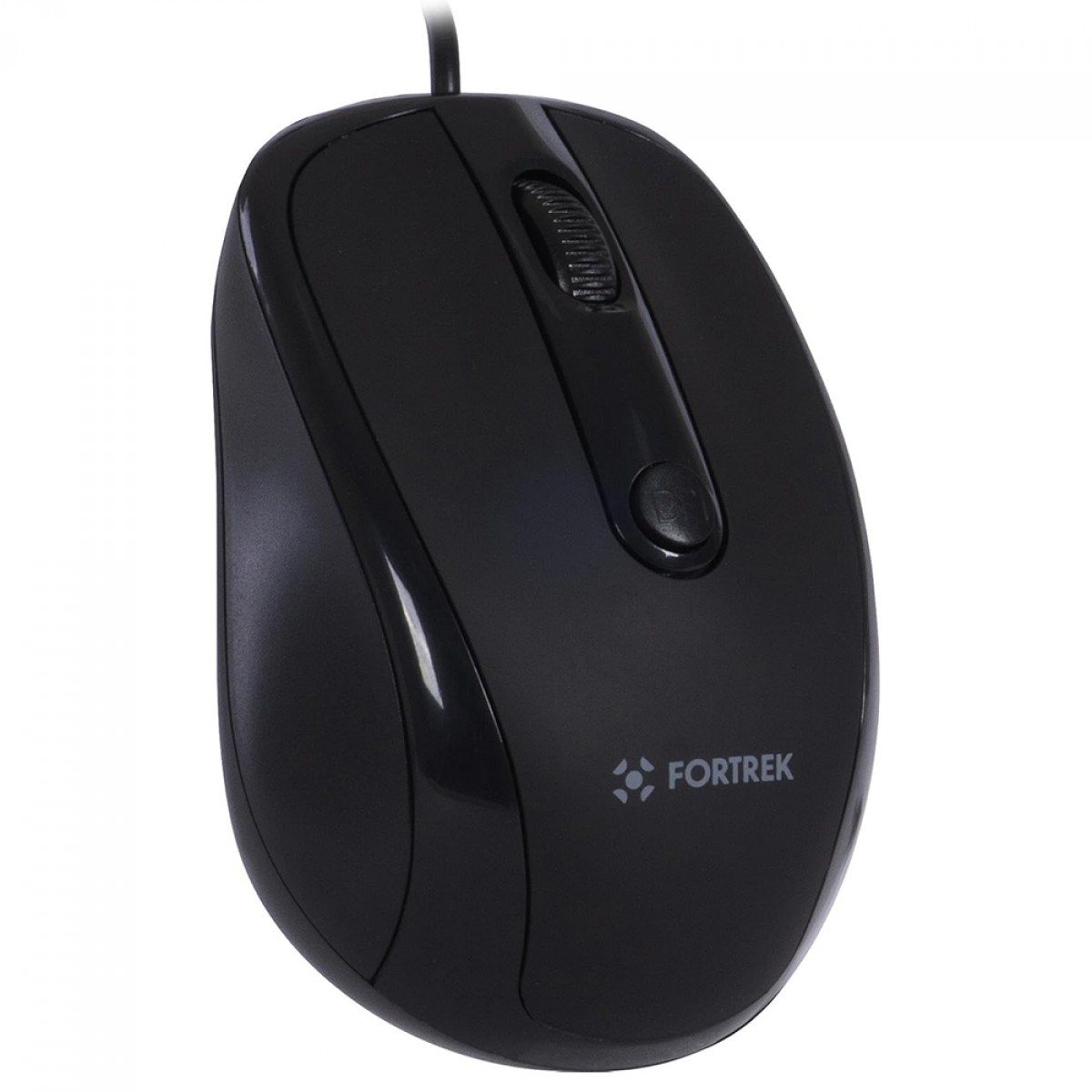 Mouse Fortrek OM103BK, USB, 2400DPI, 4 Botões, Preto