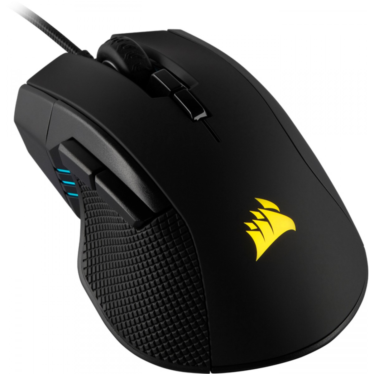 Mouse Gamer Corsair Ironclaw RGB FPS/Moba 18000 DPI, 7 Botões Programáveis, Black, CH-9307011-NA