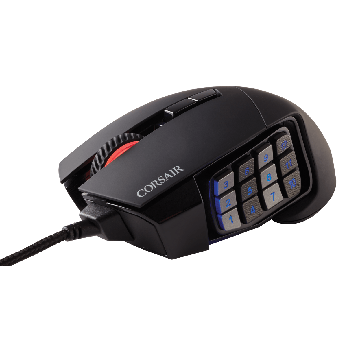 Mouse Gamer Corsair Scimitar RGB ELITE, 18.000 DPI, 17 Botões Programáveis, Black, CH-9304211-NA