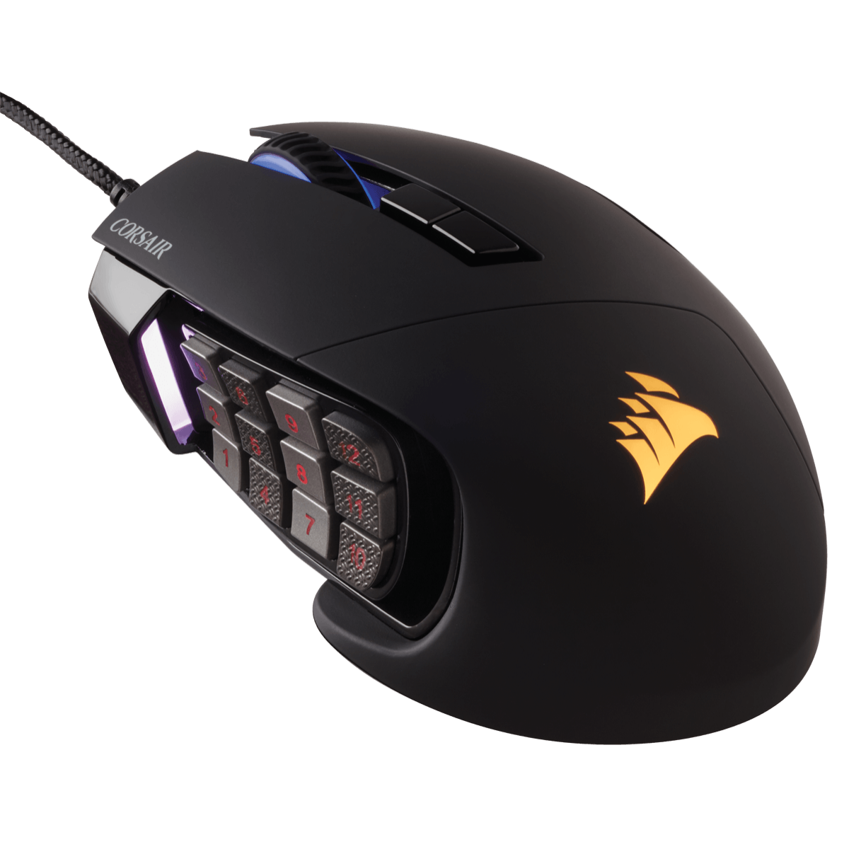 Mouse Gamer Corsair Scimitar RGB ELITE, 18.000 DPI, 17 Botões Programáveis, Black, CH-9304211-NA