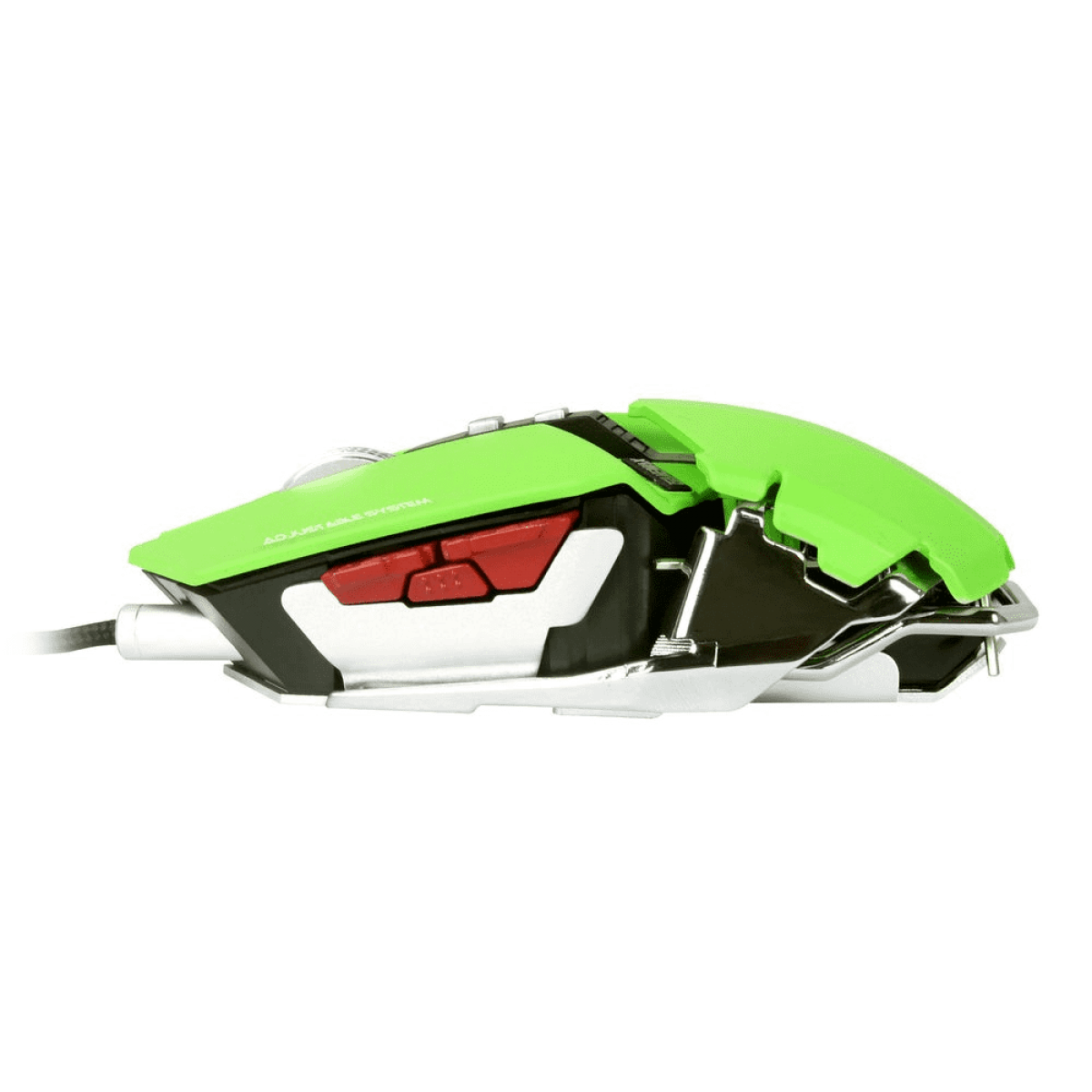 Mouse Gamer Gamemax, GX9 Metal, 4000 DPI, 10 Botões, Green, GX9