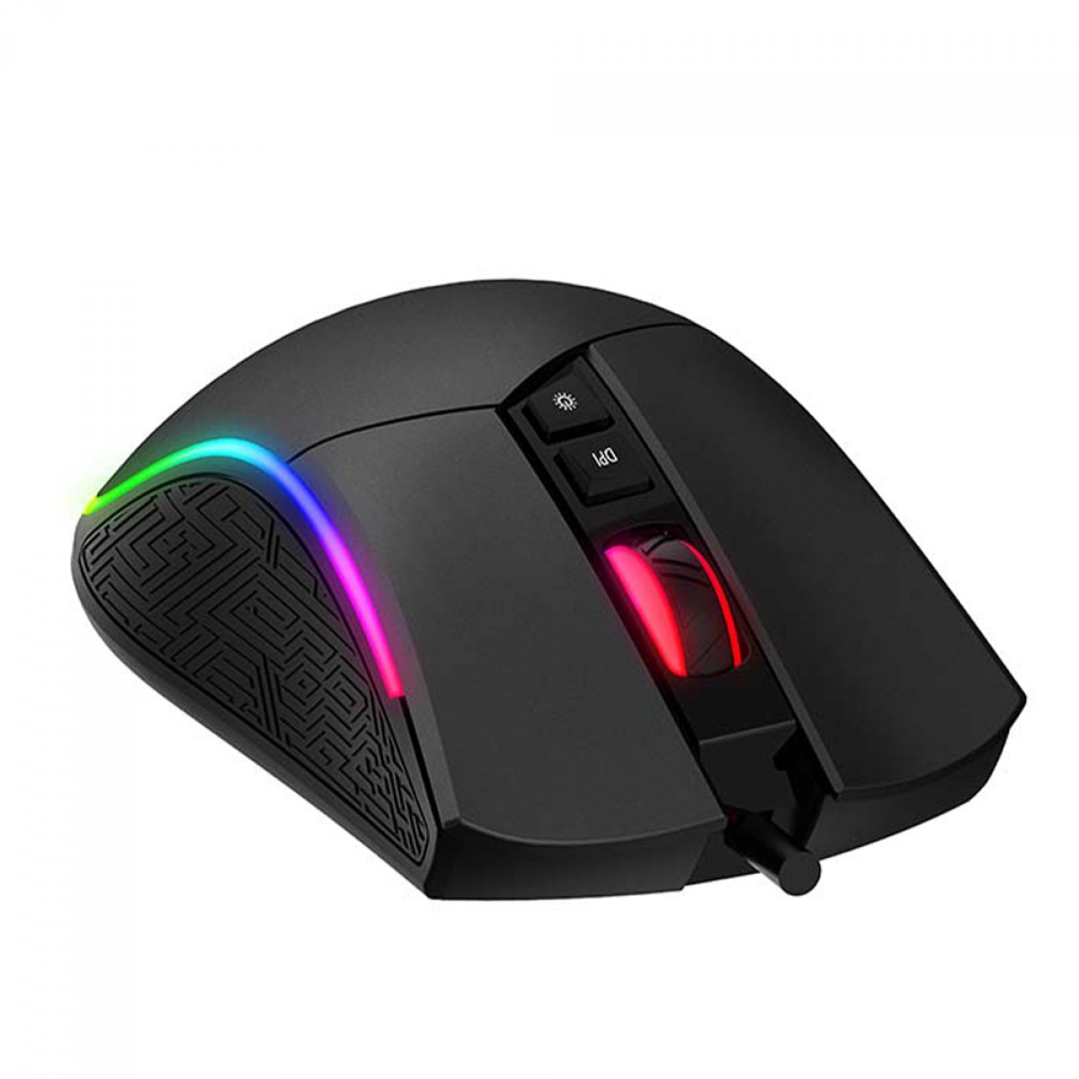 Mouse Gamer Havit MS1001, RGB, 4800 DPI, 7 Botões, Preto, MS1001