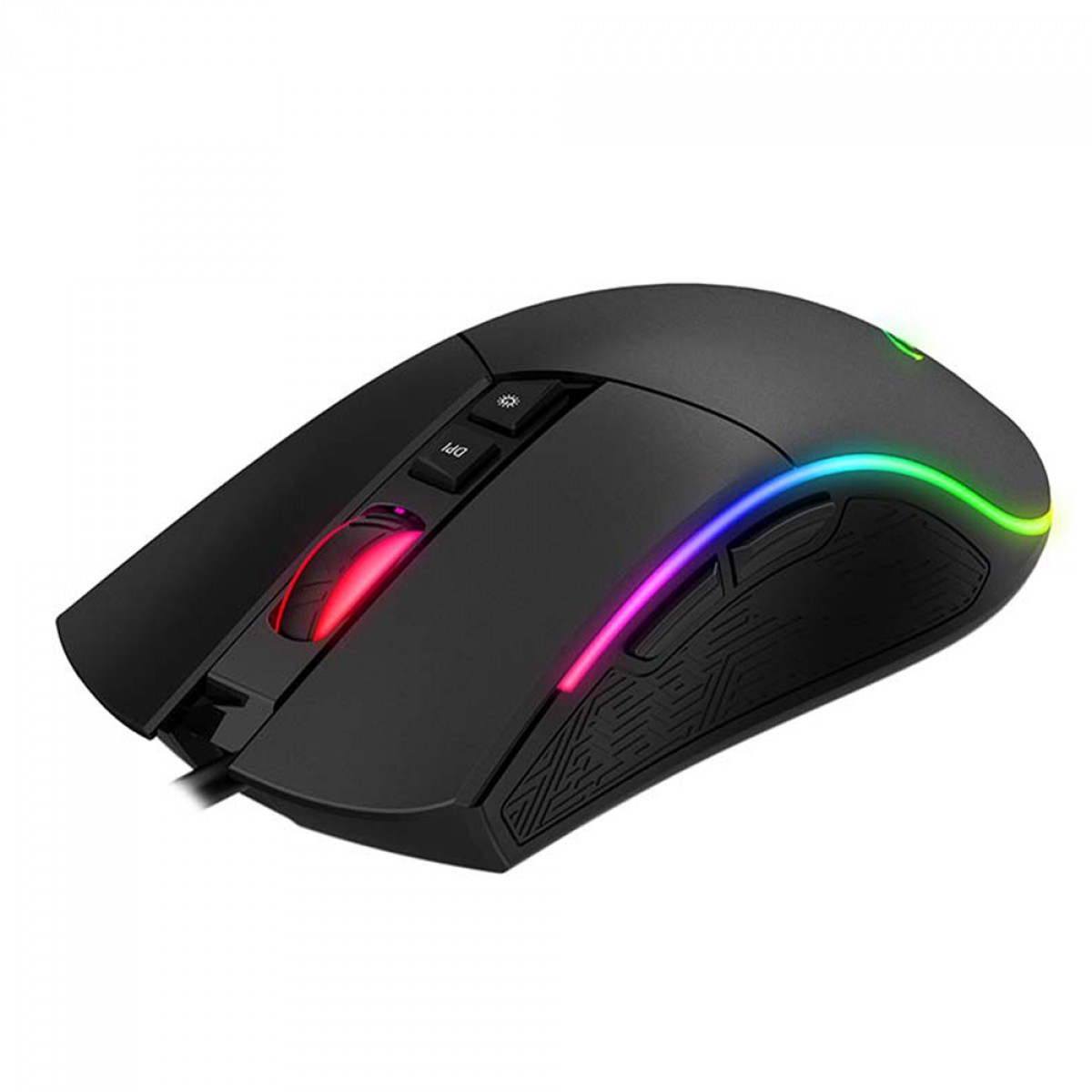 Mouse Gamer Havit MS1001, RGB, 4800 DPI, 7 Botões, Preto, MS1001
