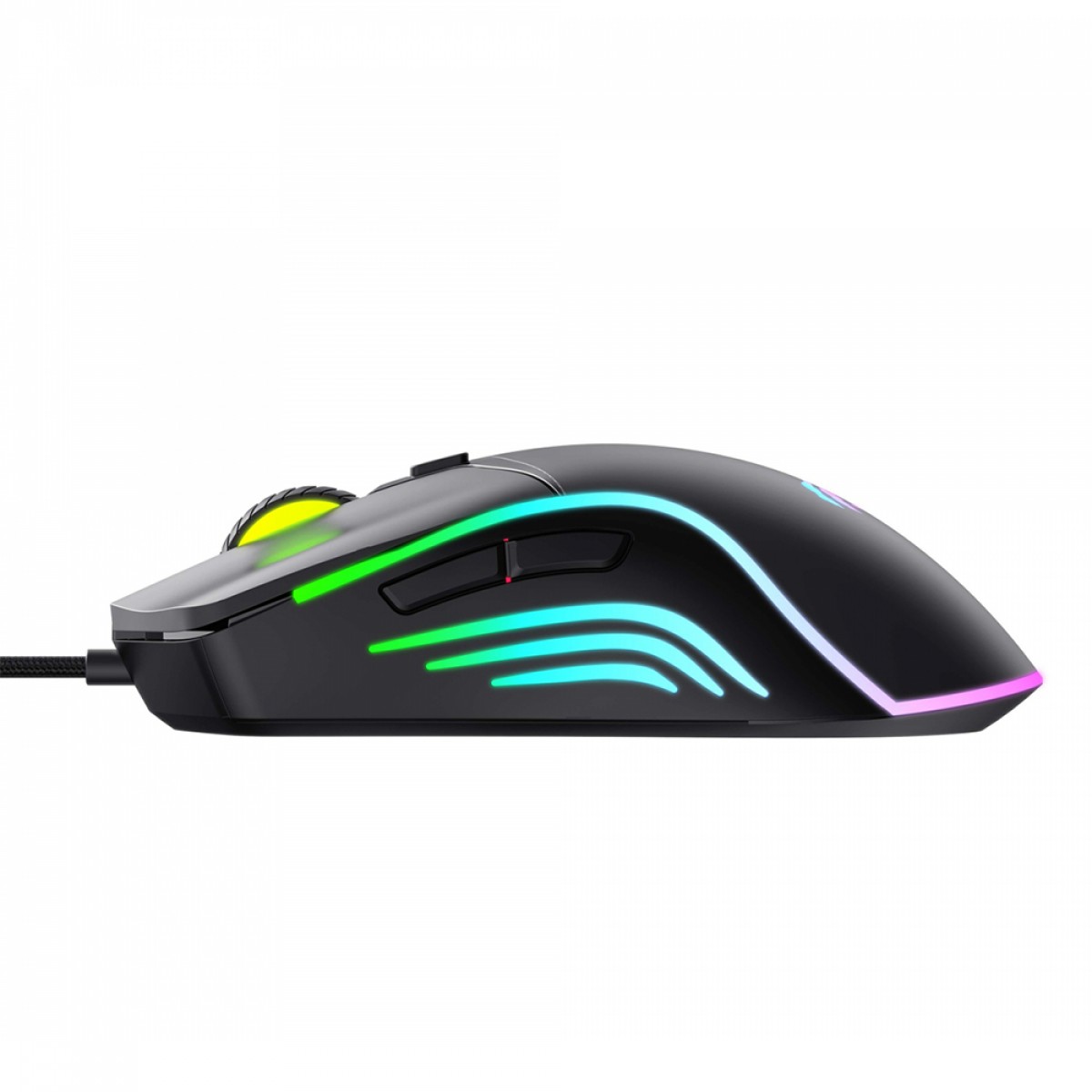 Mouse Gamer Havit MS1029, 7200DPI, USB, RGB, 6 Botões, Preto