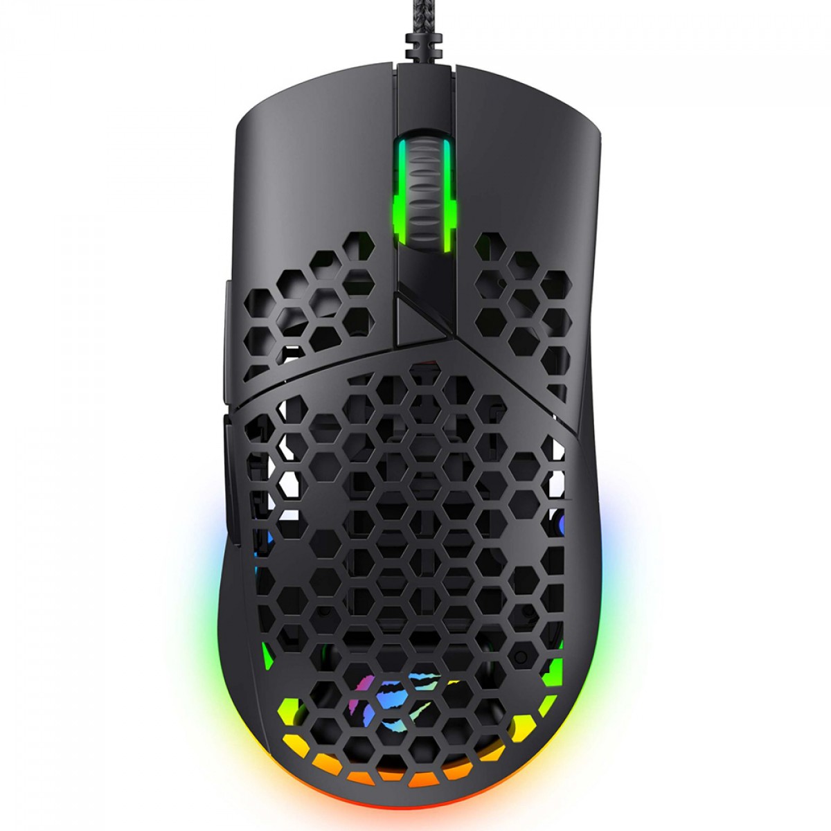 Mouse Gamer Havit MS1036, 7200DPI, USB, RGB, 6 Botões, Preto