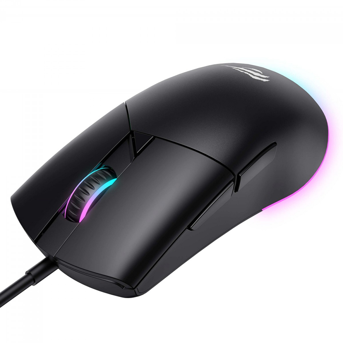 Mouse Gamer Havit MS1038, 8000DPI, USB, RGB, 6 Botões, Preto